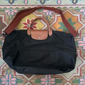 Longchamp expandable travel bag